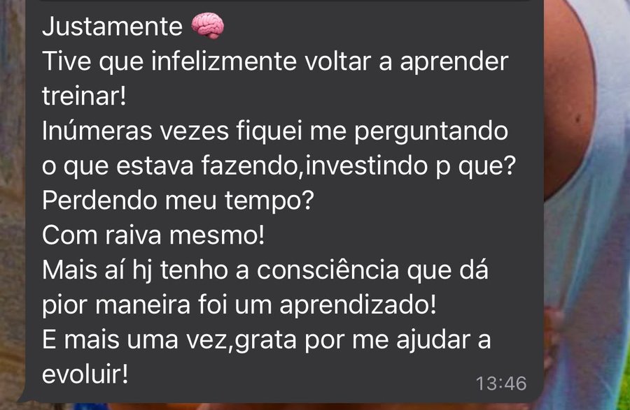 Depoimento de aluna da consultoria 6